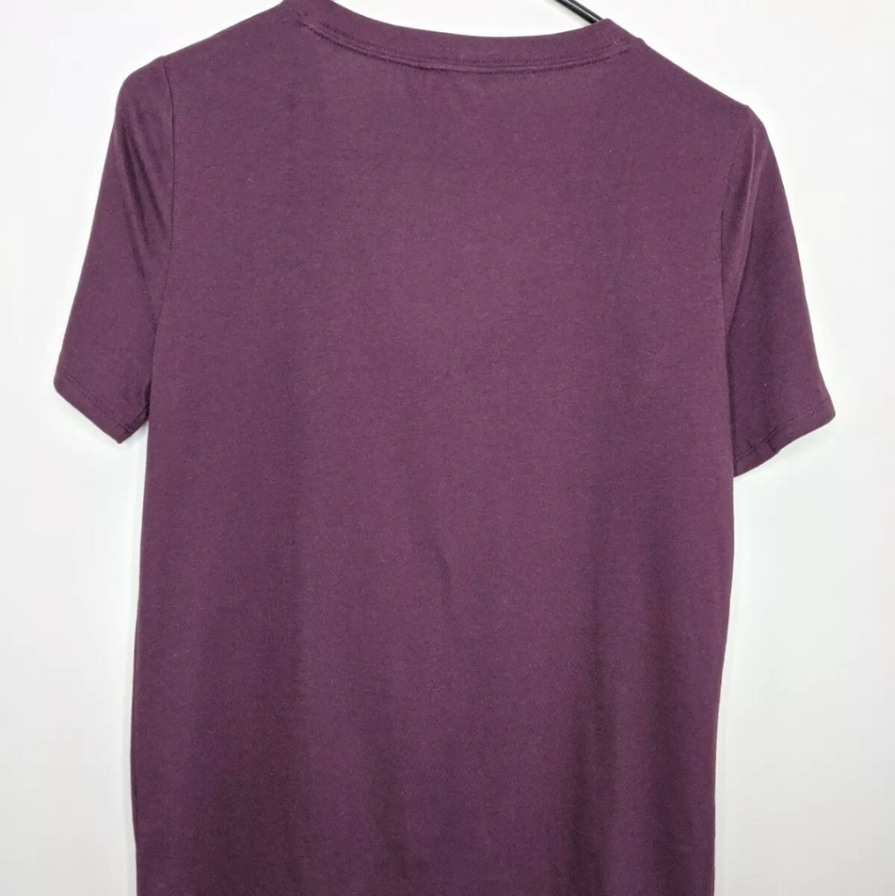 New Victoria's Secret Burgundy T-Shirt Small - Picture 3 of 8